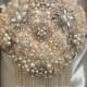 GATSBY BROOCH BOUQUET , Deposit for this Elegant Multi Pearl Brooch Bouquet, Jeweled Wedding Bouquet,Gatsby Brooch Bouquet, Pearl Bouquet