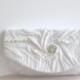 Bridal Clutch Love. White Silk plush Clutch with swarovski crystal pearls Wedding handbag Bridal purse , Real Pearls