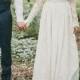 H1576 Lace open back long sleeve woodland wedding dress