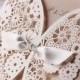 White/Ivory Wedding - Cheap Lace Wedding Invitation #1364137