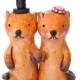 Otters in Love wedding cake topper