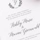 Wreath Monogram Wedding Invitations
