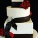 Rose & Crystal Brooch Wedding Cake » Wedding Cakes