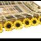 SET of 3.4.5.6.7.8. Sunflower Necklace, Sunflower Jewelry, Yellow Sunflower Bridesmaid, Sunflower Flower Bridal Flowers, Bridesmaid Necklace