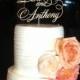 Custom wood cake topper with your names laser cut into wood, Great for a wedding or even a anniversary