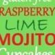Gluten-Free Raspberry Lime Mojito Cupcakes