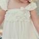 Flower Girl Dress..Online Flower Girl Dresses..Ivory tutu dress.tea party..Little Flower Girl Dress.fairy tutu dress