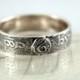 Sterling Band Ring - Rivendell Find - Elven runes - Your Size