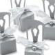 12pcs銀色椅子喜糖盒子BETER-TH002席位卡爆款結婚桌卡時尚婚慶用品