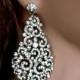 Big Bridal Earrings, Swarovski Crystal Earrings, Wedding Chandelier Earrings, Statment Earrings, Large Earrings (Kamilita) Listing Stats