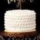 Custom Last Name Wedding Cake Topper - Blissful Collection