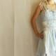 Junior Bridesmaid Dress Fairy Dress for Girl in Pale Blue. Mori Girl Tattered Upcycled Romantic Funky Eco Style.