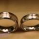 Tungsten Wedding bands set, Matching size Tungsten Wedding Ring, Inlay gold, Engraved ring promise wedding bands, His and Her promise rings