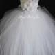 Purely white vintage flower girl tutu dress single shoulder straps Junior Bridesmaid Dress 1T2T3T4T5T6T7T8T9T