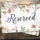 Reserved sign printable, wedding reserved sign, floral reserved printable, rustic reserved sign, floral reserved printable,INSTANT DOWNLOAD