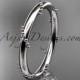 14k white gold engagement ring, wedding band ADLR502G