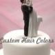 Wedding Cake Topper - Personalized Wedding Couple - True Romance Bride and Groom - Cake Topper - Modern - Romantic Cake Topper