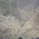 Circular Cut Wedding Veil with Alencon Lace Trim Custom Length
