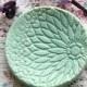 Pale Green Matte lace Ceramic ring dish, catchall, spoon rest, candle or teabag holder