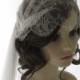 Vintage style Chantilly lace cap veil -  couture bridal cap and separate veil -1920s wedding  veil - Grace