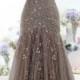 Grey Evening Dress Top Sexy Mermaid V Neck Sweep Train Tulle Gray Prom Dresses From Dresscomeon