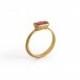 Ruby Ring, 22K Gold Ddiamond Engagement Ring, Gemstone Ring, Ruby Birthstone Solid Gold Ring.