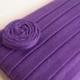 Purple Clutch Purse - Romantic Collection - Purple Clutch - Linen