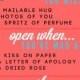 What To Put Inside Open When Letters! - LDR Magazine