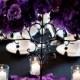 Purple Wedding Centerpieces With Glamour