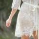 Ready to Ship - French Lace Robe for Bride, Getting Ready, Day of your wedding, Honeymoon, A must-have for every bride to be