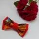 Wedding BowTIE Red Yellow Bow tie Red Orange Ties Gift for Husband Gifts for Boyfriend Mens bow ties Groomsmen gift Brother's gifts TeensTie