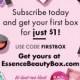 Essence Beauty Box Coupon – First Box For $1!