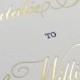 Gold printing wedding invitations