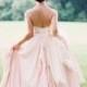 Silk Light Pink Dress, Chiffon Wedding Dress, Chiffon Blush Wedding Dress, Pink Wedding Dress, Open Back Gown, Blush Gown