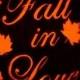 12" "Fall in Love" Wedding Pumpkin