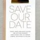 Printable Wedding Save the Date PDF / 'Modern Minimal' Simple Elegant Card / Silver Grey Gray / Digital File Only / Printing Also Available