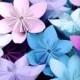 Purple and Blue Theme - Origami Flowers - 20pcs