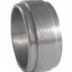 Mens Titanium Wedding Band With a Two Step Profile, Manly Titanium Ring