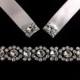Art Deco Bridal Headband, Rhinestone Crystal Tiara, Wedding Hair Jewelry, Silver or Gold, MIRAN