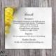 DIY Wedding Details Card Template Editable Word File Instant Download Printable Yellow Detail Card Orchid Details Card Floral Enclosure Card