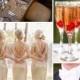 Wedding Color Board: Golden Red Romance