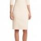 Women's White Icon Collection Double-face Wool Sheath Dress