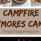 Campfire S'mores Cake With Fudge Stones & Candy Flames