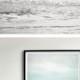 Sea art print, Extra large wall art, seascape art, oversized Ocean photography, grey turquoise water, vertical coastal wall art,30x40, 40x50