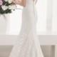 Open Back V-neck Elegant Lace Mermaid Sleeveless Wedding Dress