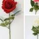 JennysFlowerShop 17'' Real Touch Rose Artificial Single Spray