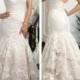 New White/ivory Mermaid Wedding dress Bridal Gown custom size 4 6-8-10-12-14-16