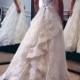 New Vintage Luxury Ivory Lace Wedding Dress Bridal Gown Custom all Size 4-18++++