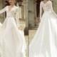 Long sleeve lace Wedding Dress Bridal Gown Custom Size 4-6-8-10-12-14-16+18+