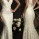 White/Ivory Lace Wedding Dress Mermaid Bridal Gown custom Size 6 8 10 12 14 16+